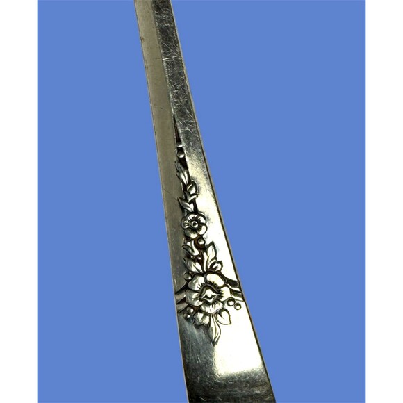 Oneida Community Fantasy Cream Ladle Tudor Plate Silverplate 1941 Art Nouveau 5" - Picture 2 of 10